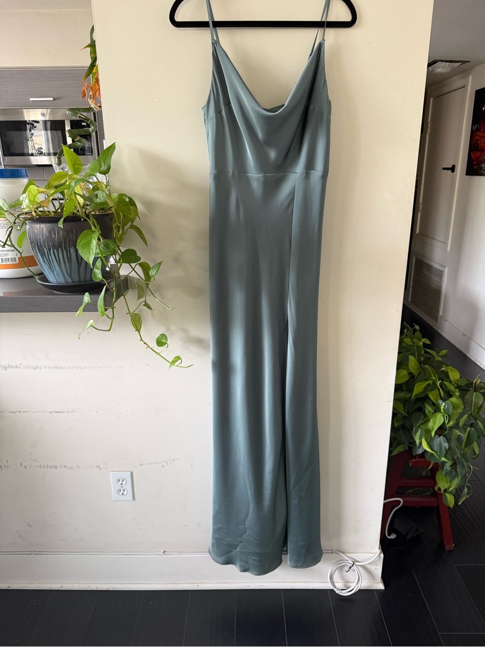 Birdy Grey Cowl Neck Dress in Sea Glass